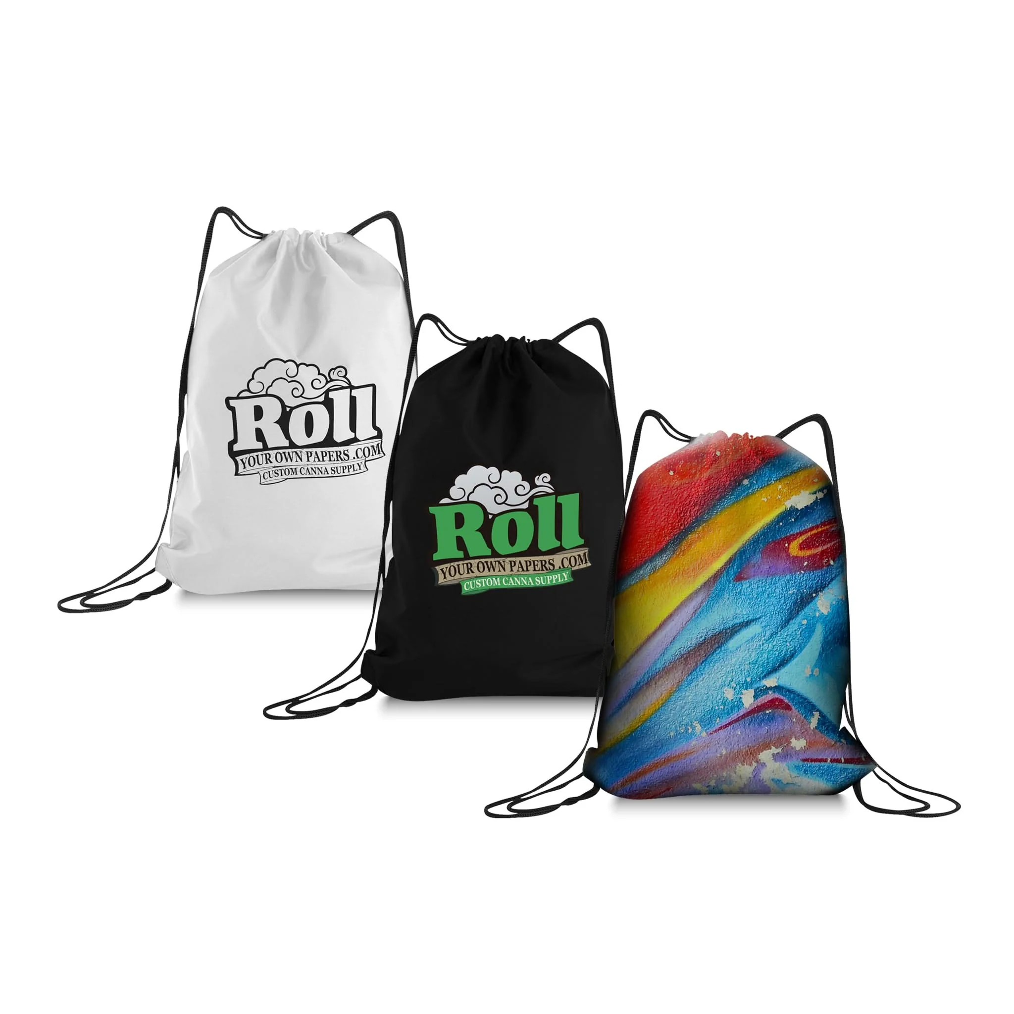 Custom Full Color Draw String Bags