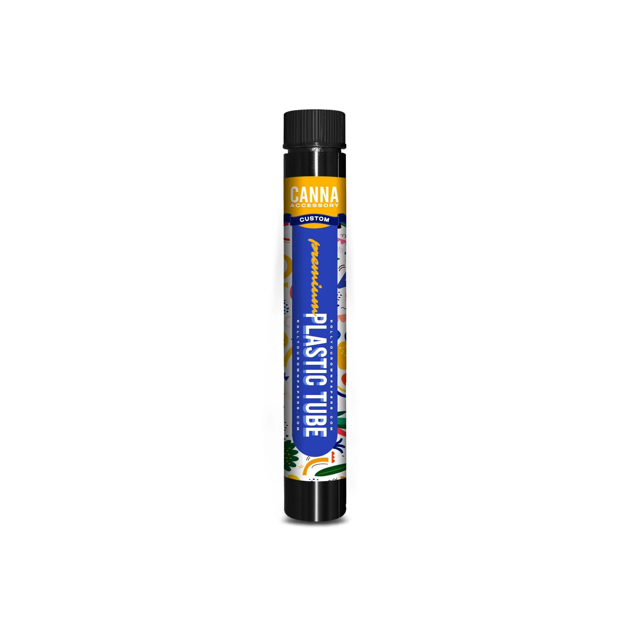 Custom Pre rolled Cone Plastic Tube Stickers