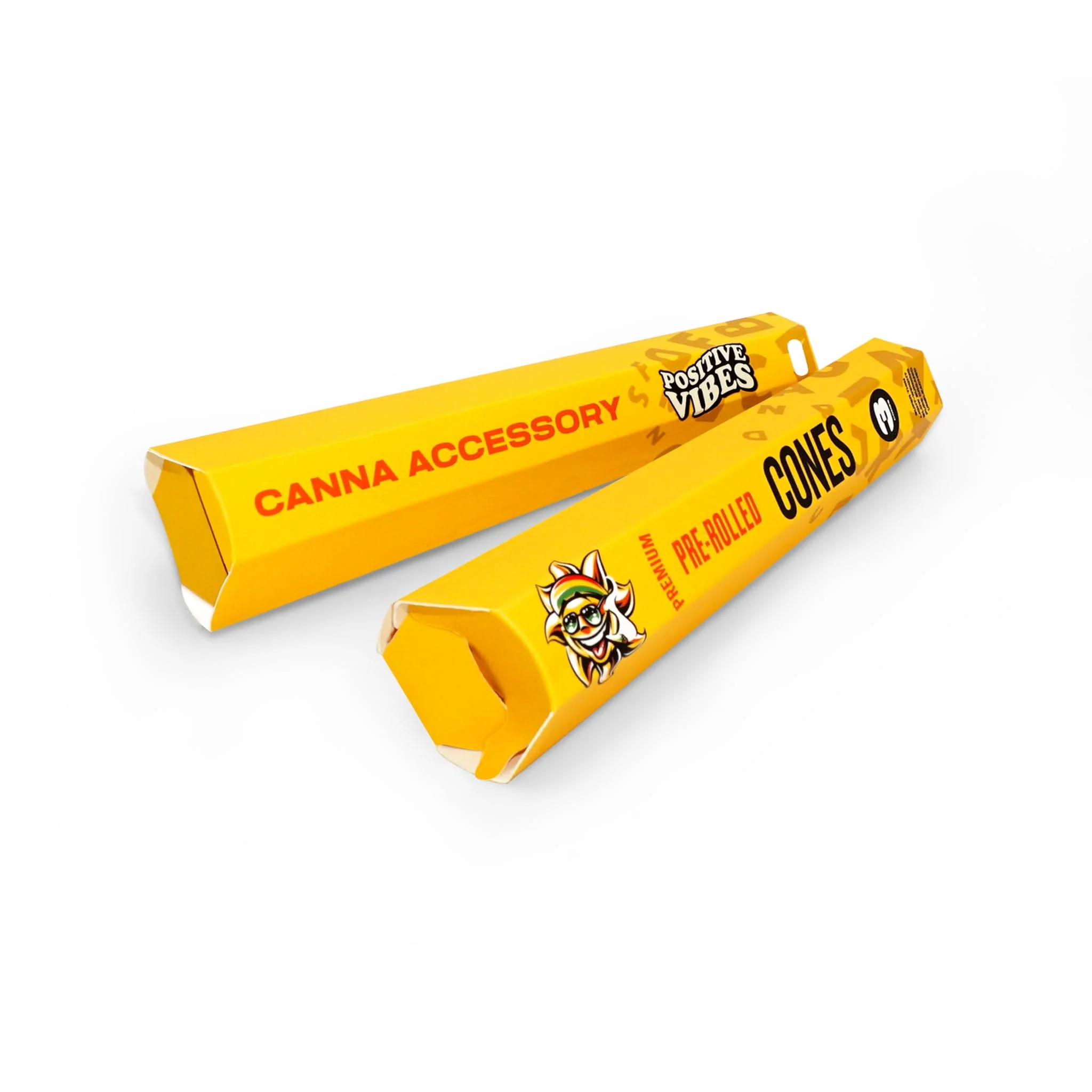 Custom Pre Rolled Cones Hexagon Retail Format Packaging (3CT)