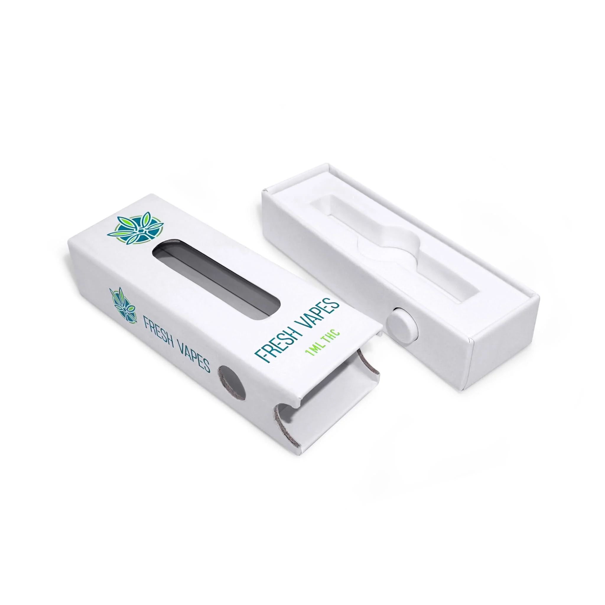 Custom Vape Cartridge (CCELL) Turned Edge Box with Child Resistant Lock - Image 2